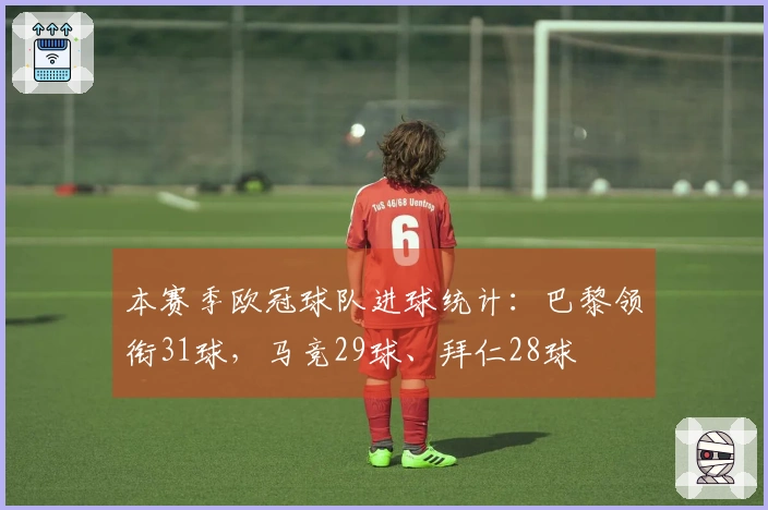 本赛季欧冠球队进球统计：巴黎领衔31球，马竞29球、拜仁28球